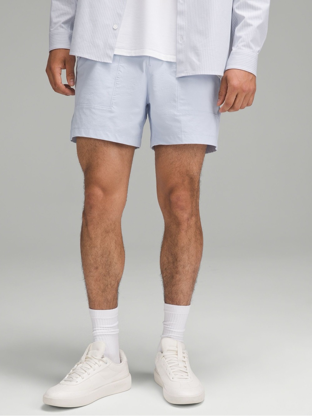 Lululemon Light Blue Men’s Casual Stretch Shorts